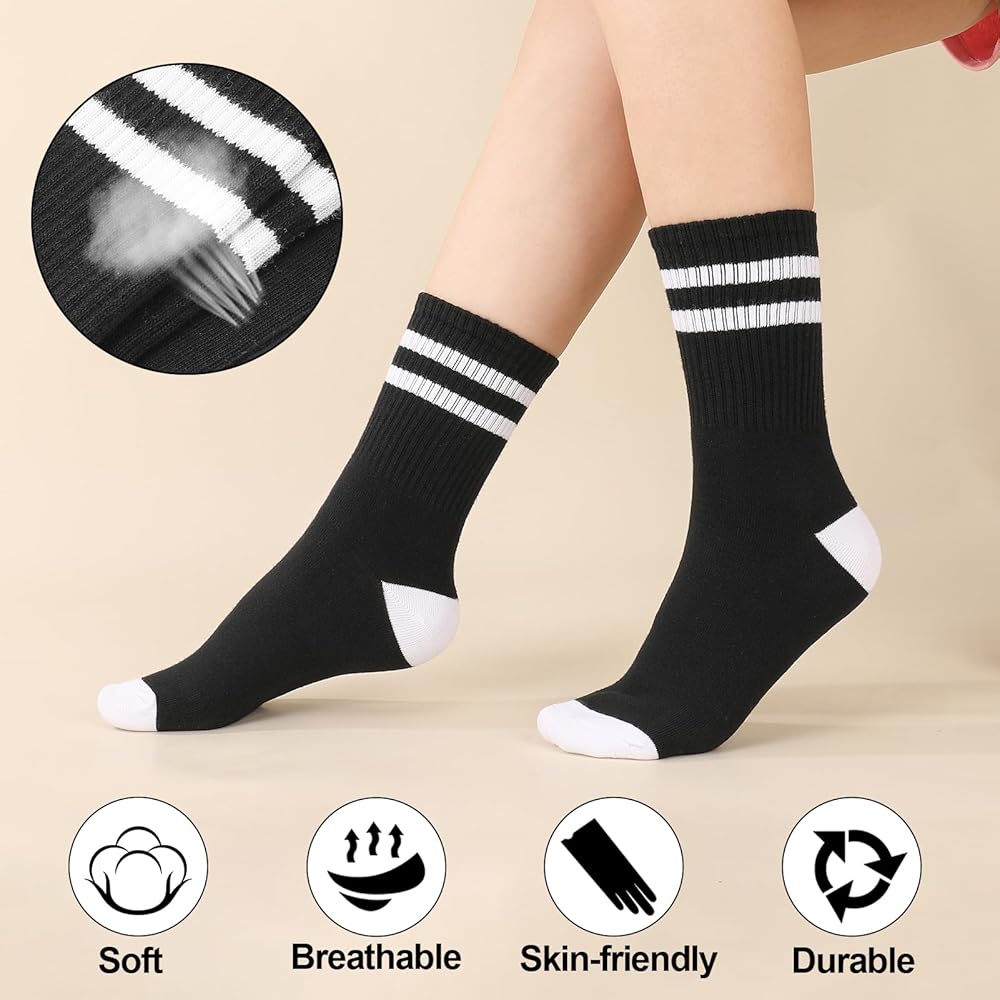 Zuimei 6 Pairs Manicure Print Socks, Flip Flop Print Socks 3D Pattern