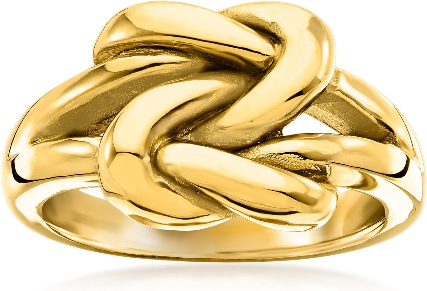Ross-Simons Italian 14kt Yellow Gold Double Love Knot Ring