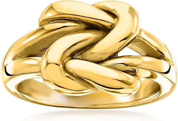 Ross-Simons Italian 14kt Yellow Gold Double Love Knot Ring