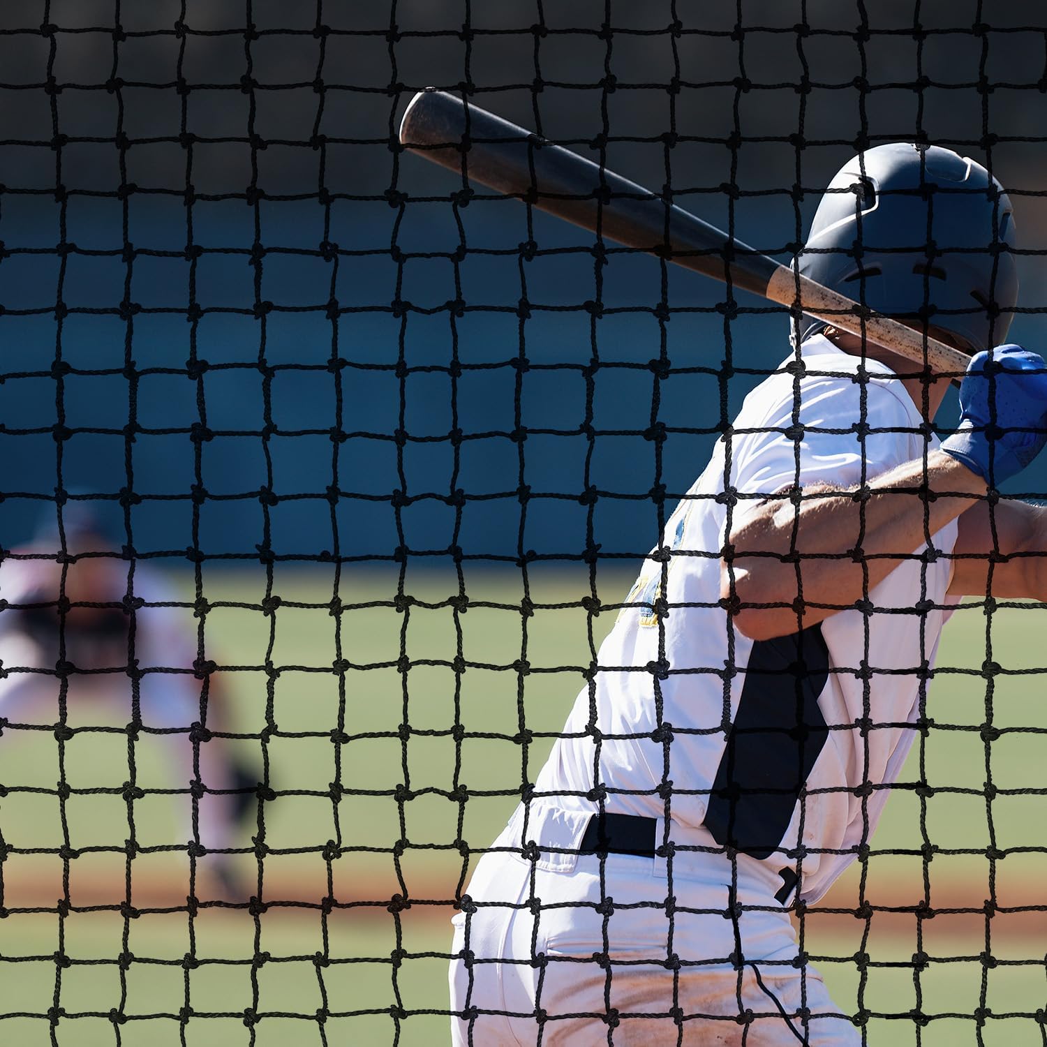 Baseball Backstop Nets for Practice, Black - Sport Net for Baseball Softball Lacrosse Cricket Netting Material - Sports Netting, Impact Equipment - Barrier Net for Pitching & Hitting