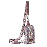 Wrangler Aztec Sling Bag - Southwest Crossbody Trendy Chest Bag