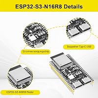 Vývojová doska Ulegqin ESP32-S3 DevKitC-1-N16R8, WiFi a Bluetooth 5.0, 16 MB Flash, 8 MB PSRAM, duálny Type-C, kompatibilná s Arduino 4