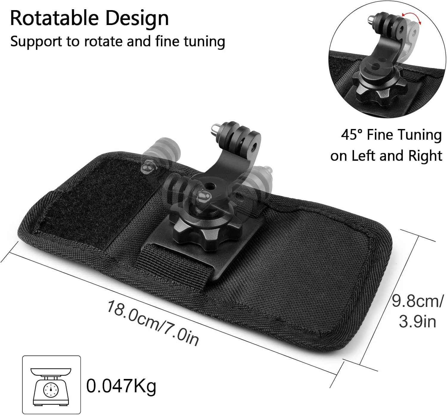 Taisioner Backpack Strap Shoulder Chest Mount Compatible with GoPro AKASO Insta360 OSMO Action Sport Camera for Climbing Walking on Foot Recording Accessories (Improved Version)