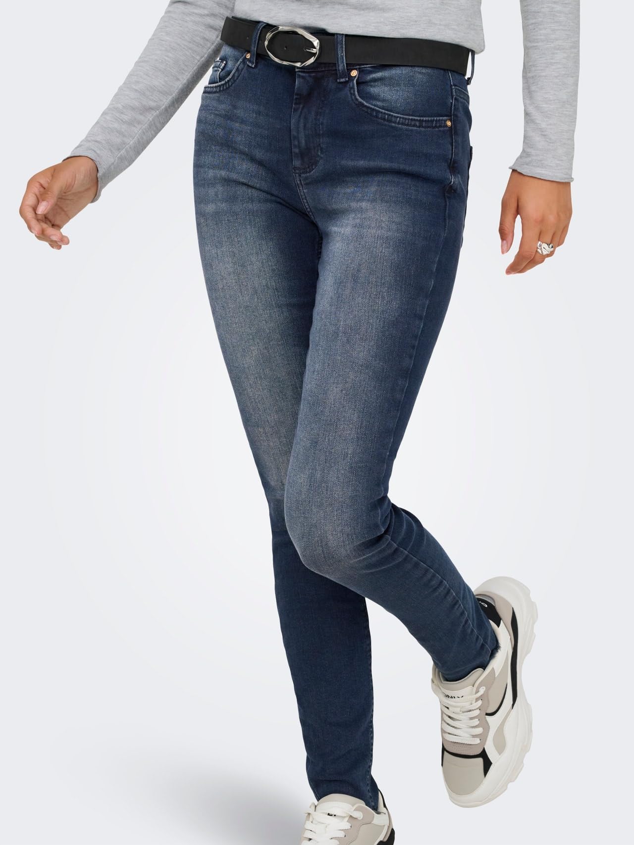 ONLY Female Skinny Jeans ONLBLUSH Mittlere Taille Skinny Fit Jeans