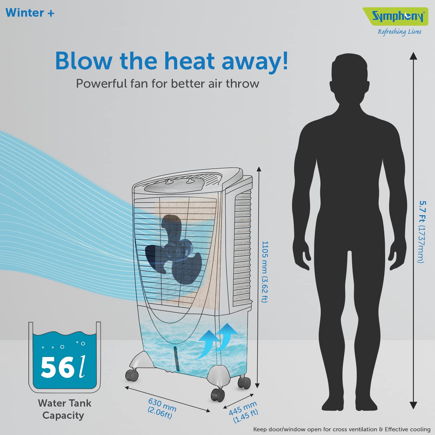 Symphony Winter+ Desert Air Cooler - Stay Cool! -3