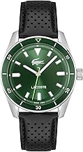 Lacoste Boston Men's 3H Quartz Watch, Stainless Steel - Modern, Classic Timepiece - Gift for Him, 39mm