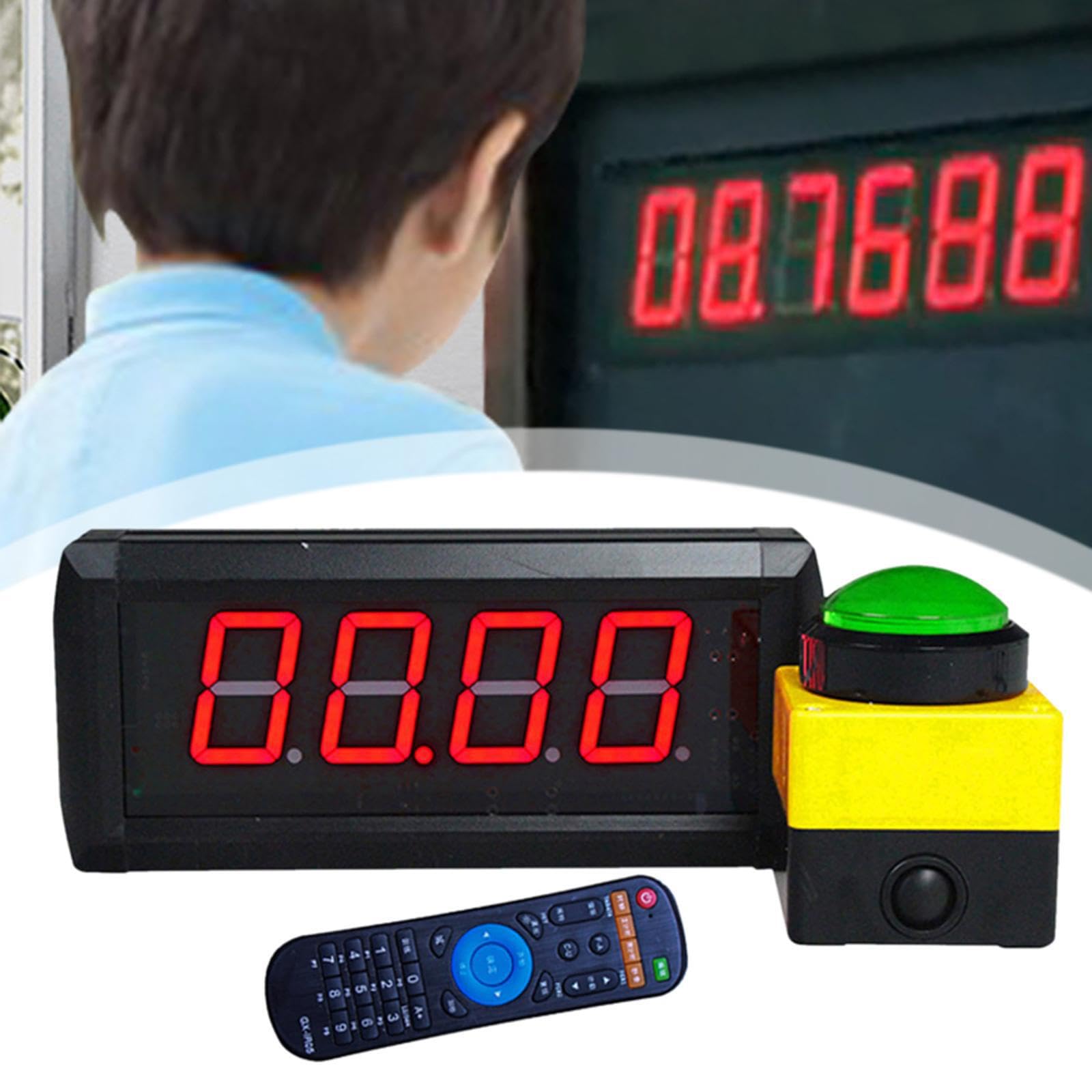 Tragbare Zeitschaltuhr aus Aluminiumlegierung mit LED Anzeige für Werbeveranstaltungen. Großer digitaler Timer mit LED, 10 Sekunden Challenge usw.