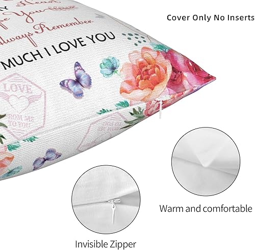 Miniatura 7 de Regalos para hija, fundas de almohada de 18 x 18 pulgadas, regalo de hija de mamá, regalo de cumpleaños para hija, regalos de cumpleaños para hija