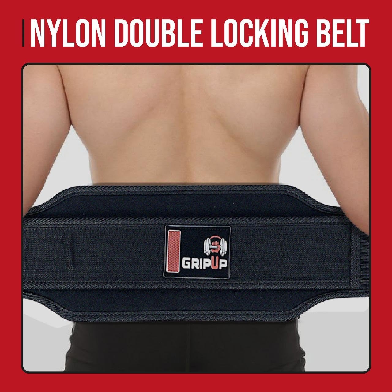 Ceinture d'haltérophilie robuste pour Ceinture d'haltérophilie renforcée Rembourrage en mousse EVA de qualité supérieure Boucle à rouleau réglable pour squats soulevés GP-02