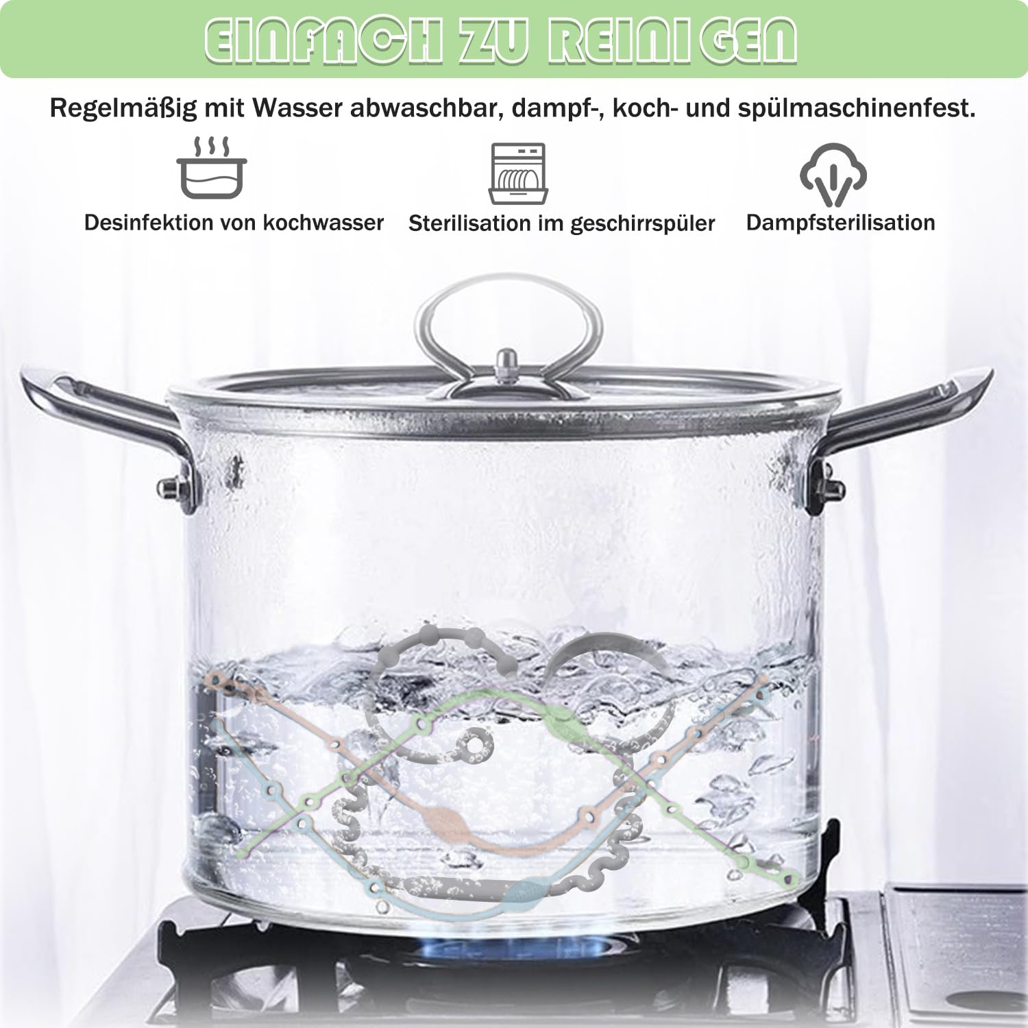 Cup Catcher Silikon Kinderwagenkette Spielzeug Sicherheitsgurte 100% BPA-frei Trinkbecher Halteriemen Für Spielzeug (3+1 Stück)