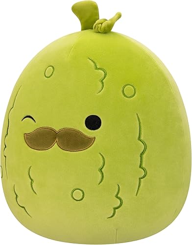 Miniatura 2 de Squishmallows Original - Pepinillo Charles de 12 pulgadas con bigote, juguete afelpado oficial de Jazwares ultrasuave de tamaño mediano