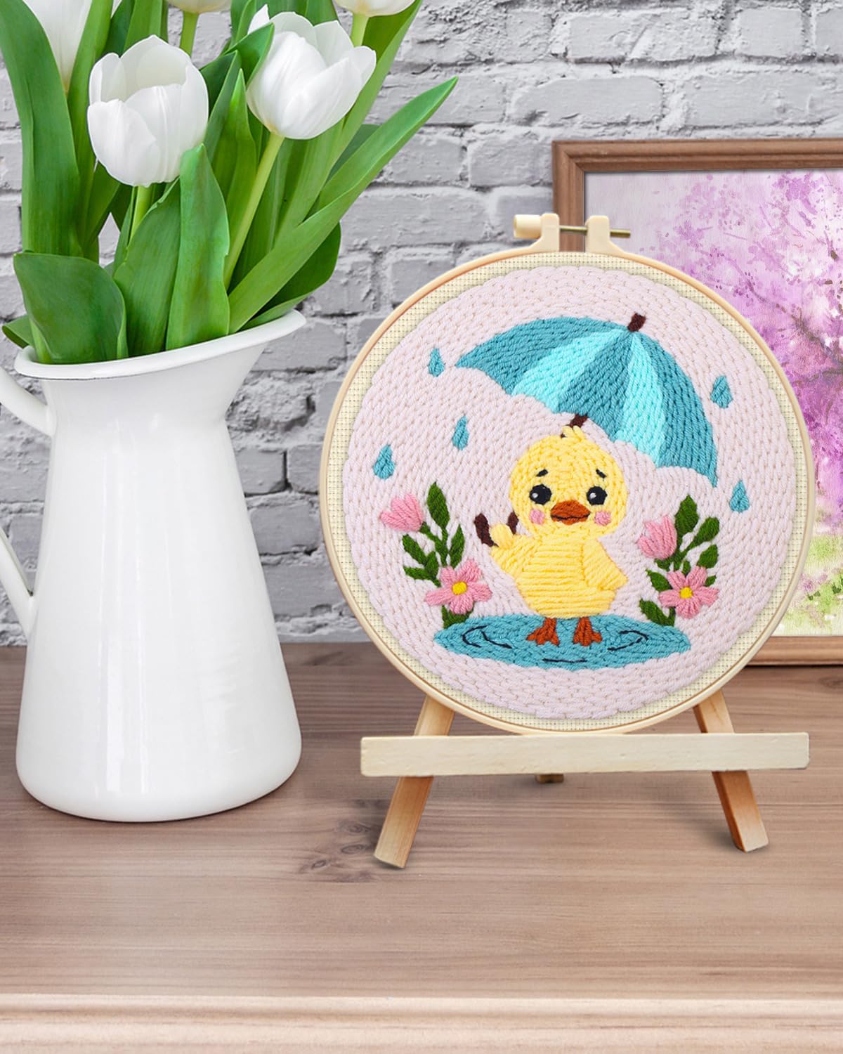 Beginner Punch Needle Kit - DIY Embroidery Art -6
