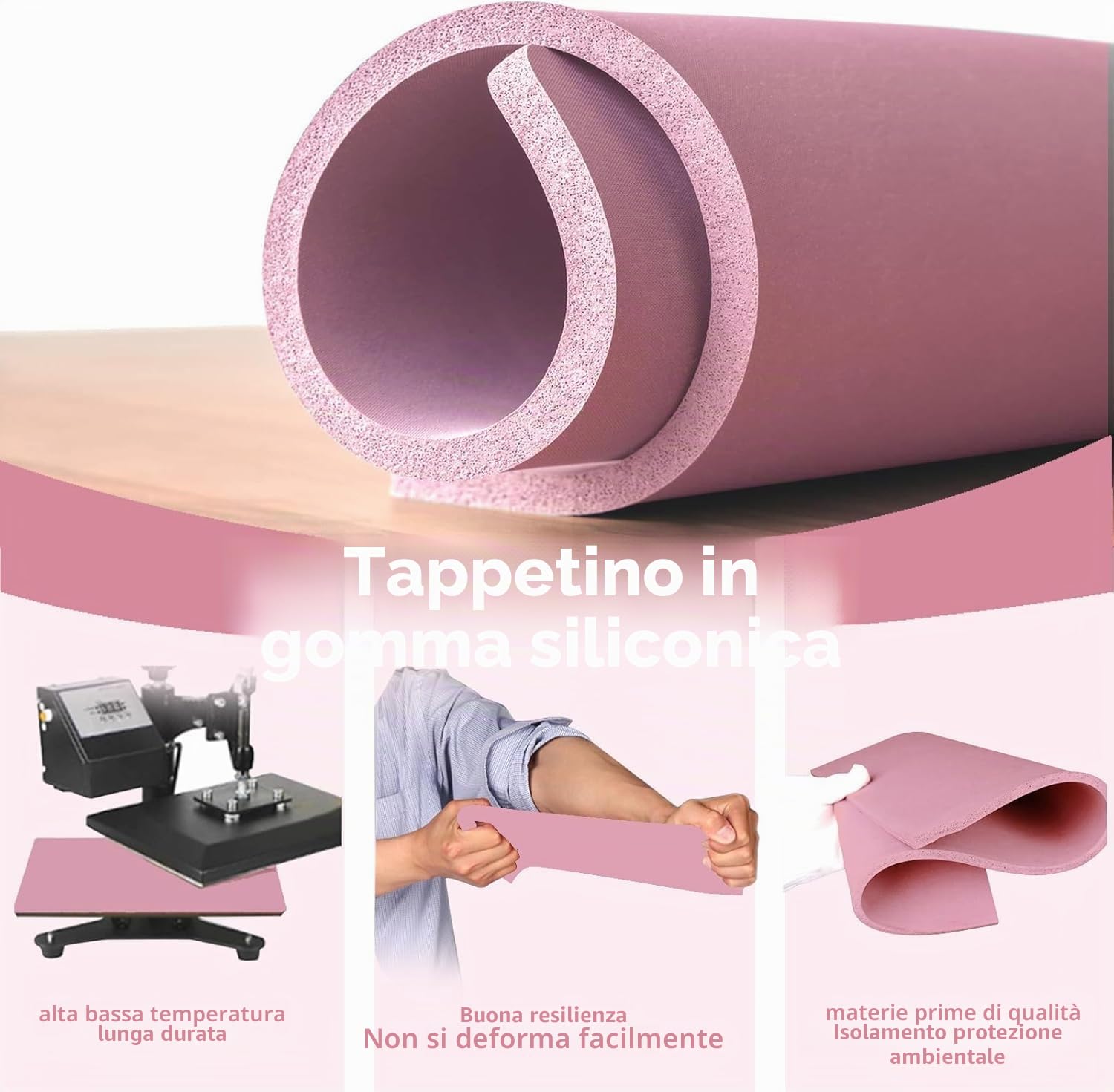 77 pezzi di sublimazione camicie kit di strumenti per l'allineamento del vinile, pad di pressa di calore in silicone, guida regole t-shirt e foglio in teflon per Cricut calore stampa HTV
