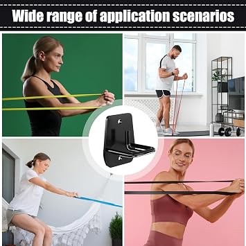 Wall Anchors for Resistance Band Space-Saving Home Gym Workout Hooks | Resistance Bands Home Gym, Strength Training, Yoga, Boxing Equipment