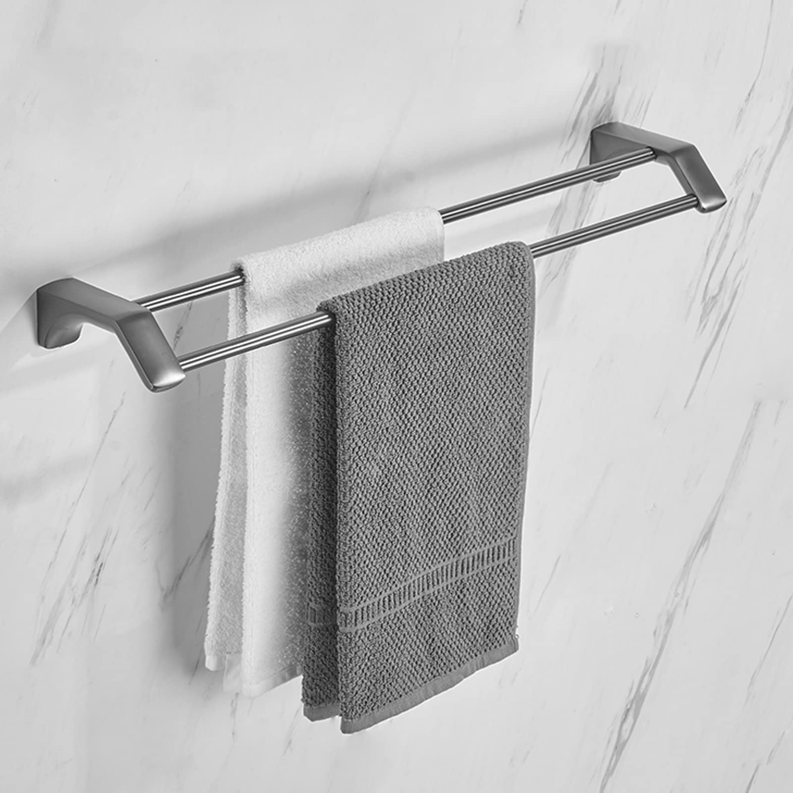 Soporte de Toalla de Toalla montada en la Pared de Acero Inoxidable 80 cm Baño de Cocina Toalla de Ducha de la Toalla de Toalla con Acabado Cepillado y Tornillos Kit de Montaje Made in China