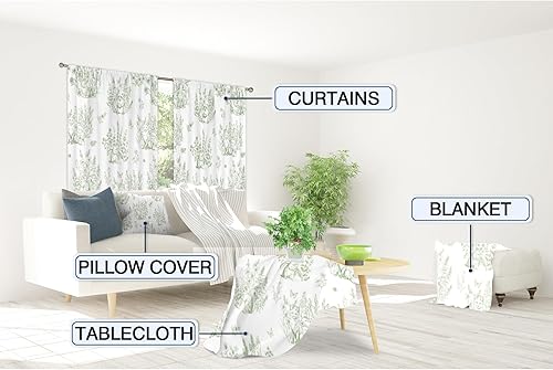 Miniatura 55 de MESHELLY Cortinas de safari para niños, 42 pulgadas de ancho x 63 pulgadas de alto, bolsillo para barra, lindos animales de dibujos animados