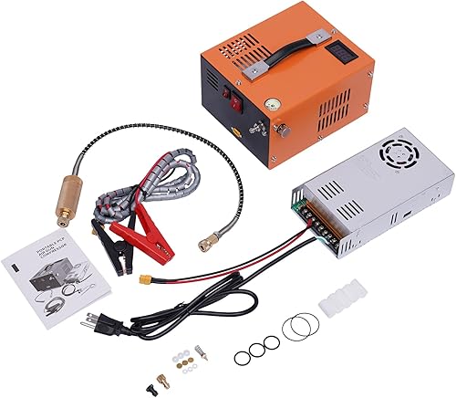 Compresor de aire PCP, bomba de aire de alta presión de 4500PSI 30Mpa para rifles de aire PCP, compresor portátil de pistola de aire de 110 V CA12 V