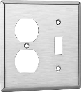 Bates- 2-Gang Combination Wall Plate