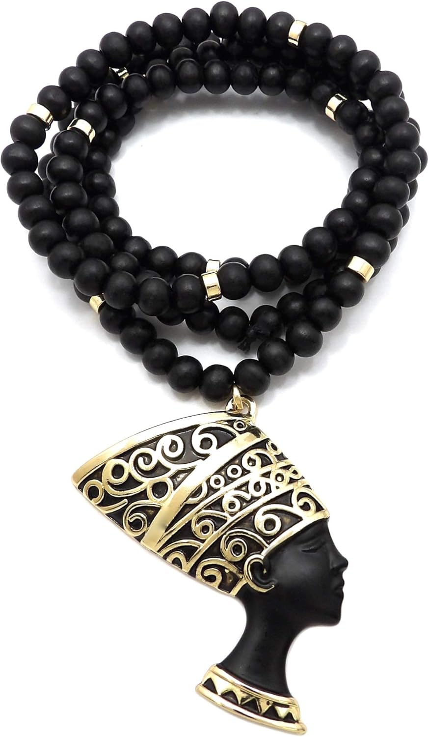 GWOOD Nefertiti Set Egyptian Queen Beautiful Woman Pendant Necklace