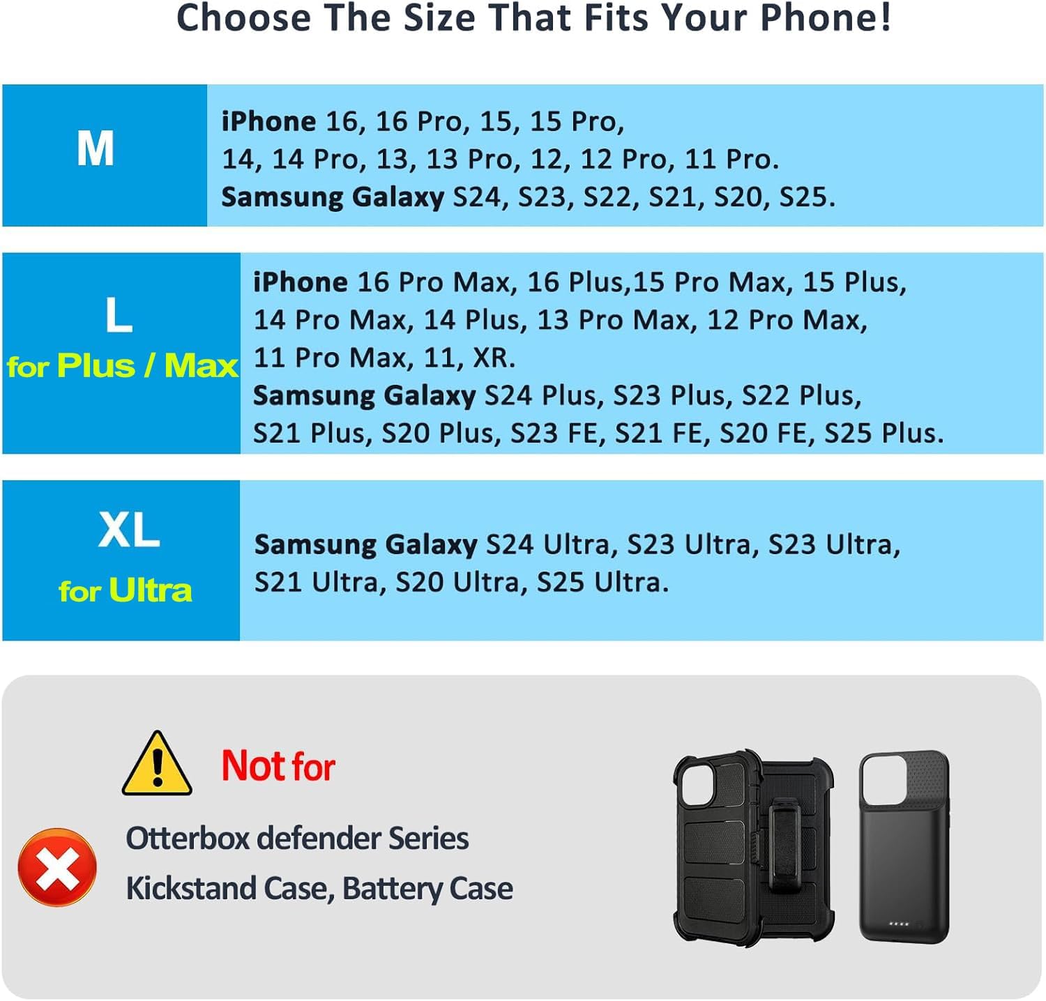 Leather Phone Holster with Strong Metal Belt Clip and Magnetic Closure Compatible with iPhone 16/15/14/13/12 Pro Max, Galaxy S25/S24/S23/S22 Plus & FE, L-Coffee - Image 2