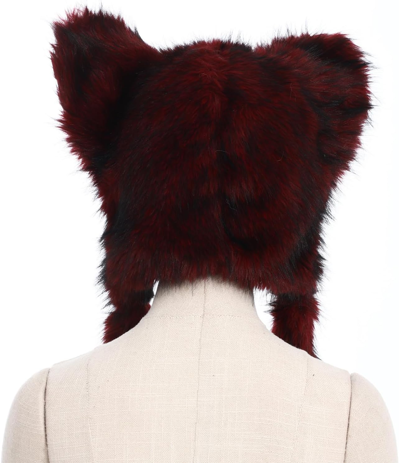 Hansber Plush Cat Ear Hat Beanie Gothic Animal Earmuffs Warm Hats Cap For Cosplay Fancy Party