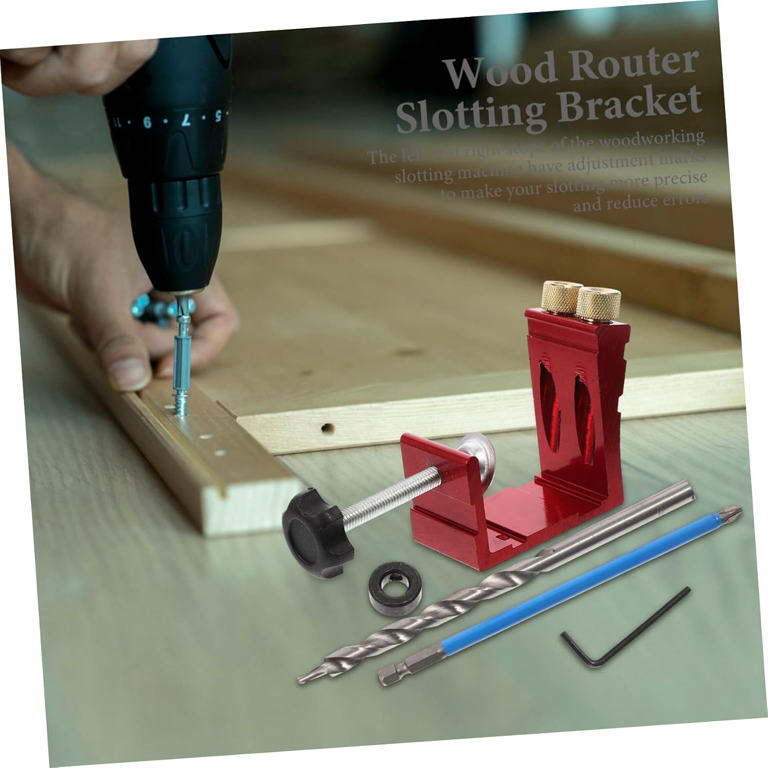 1Set Pocket Hole Woodworking Bit Precision Doweling Tool for Accurate Joinery and Assembly Essential Woodworking Accessories