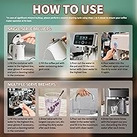 Vista 5 de HI FINE CARE Tabletas limpiadoras de cafetera, potente descalcificación y desodorización para todas las cafeteras, máquinas de café expreso