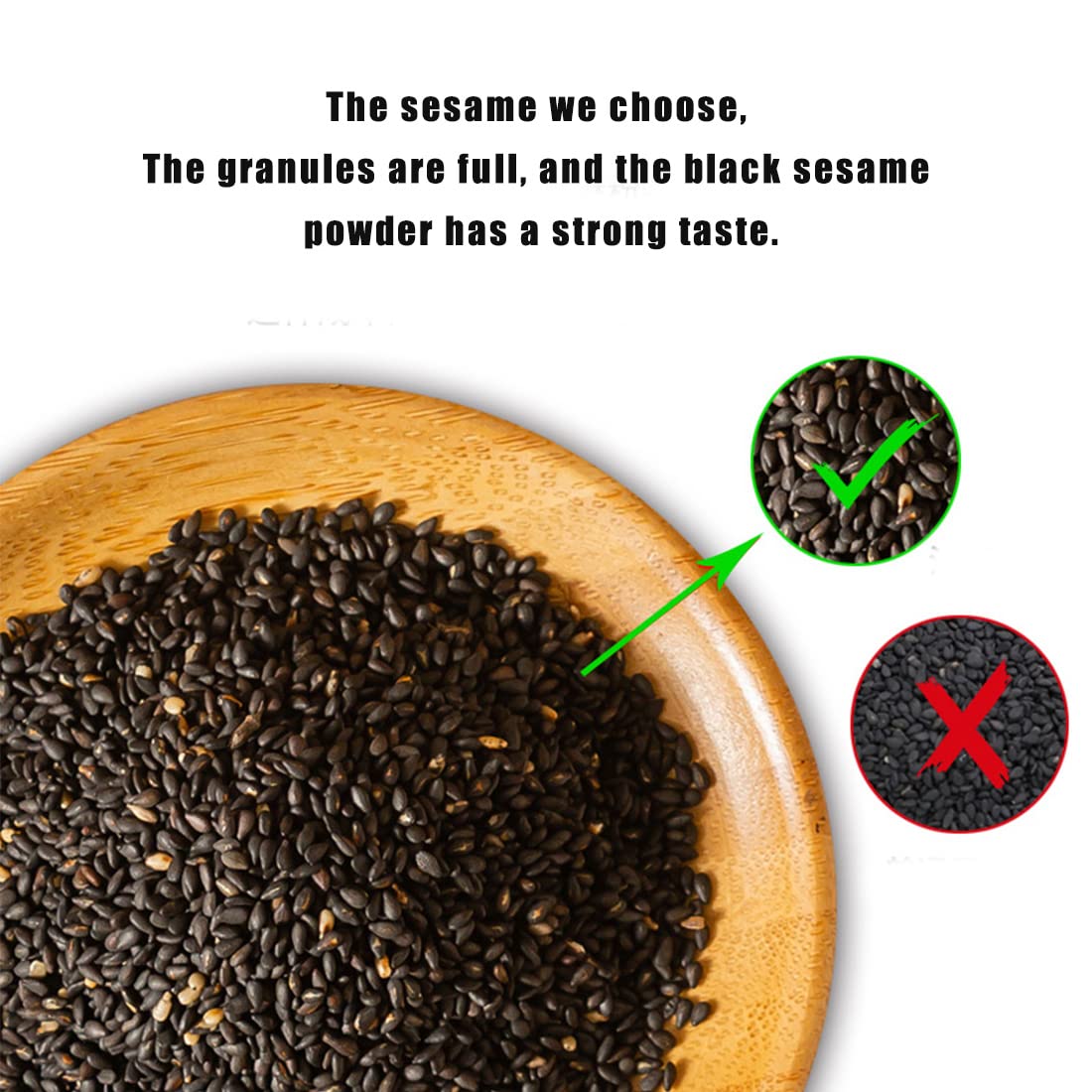 Amazon.com : Black Sesame Powder (14.1ounce) pure black sesame