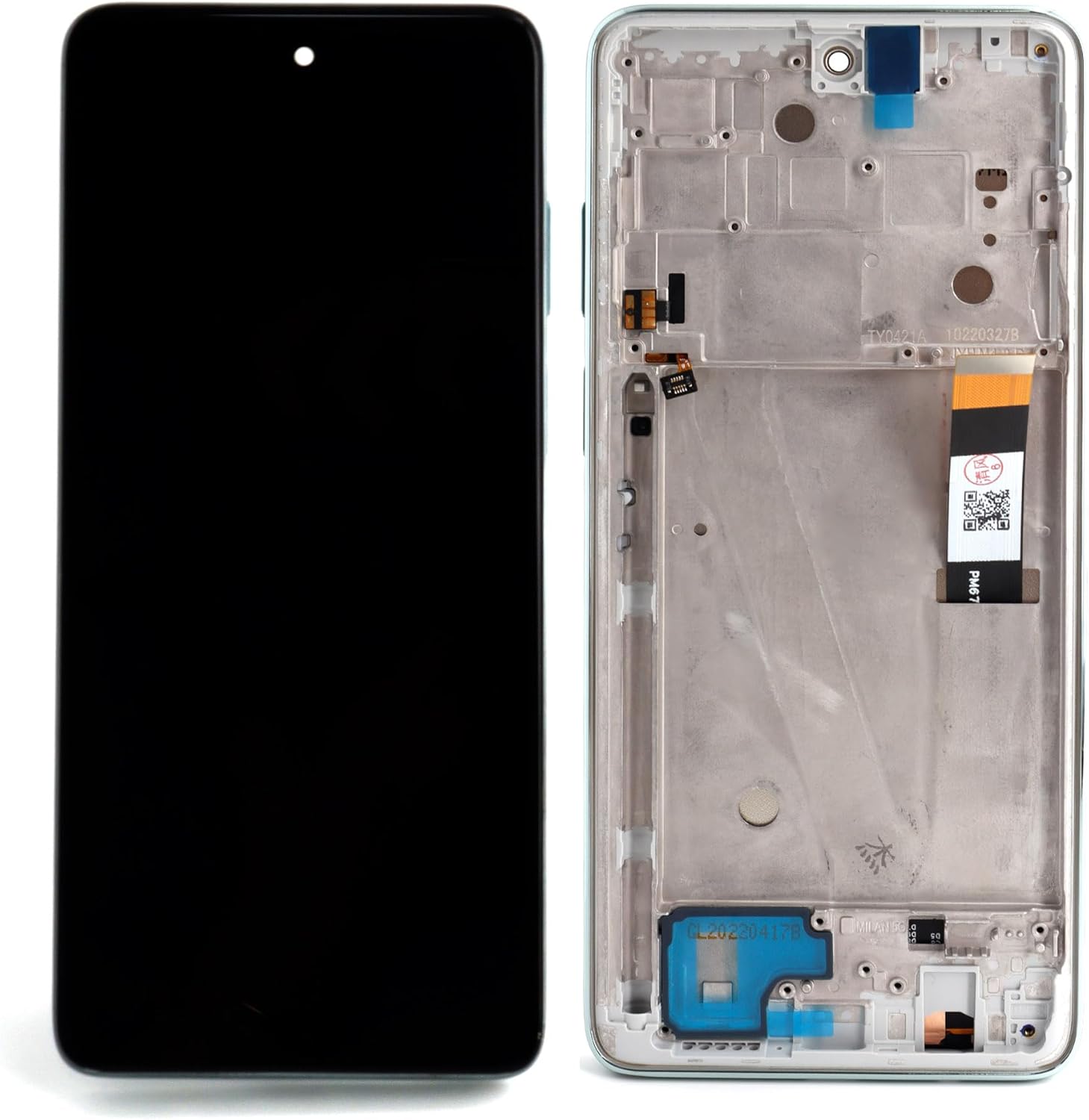 LCD Screen Replacement with Frame for Motorola Moto G Stylus 5G 2022 XT2215-1 XT2215-2 XT2215-3 XT2215-4 LCD Screen Display Touch Panel Digitizer with Frame Replacement Green,6.8"