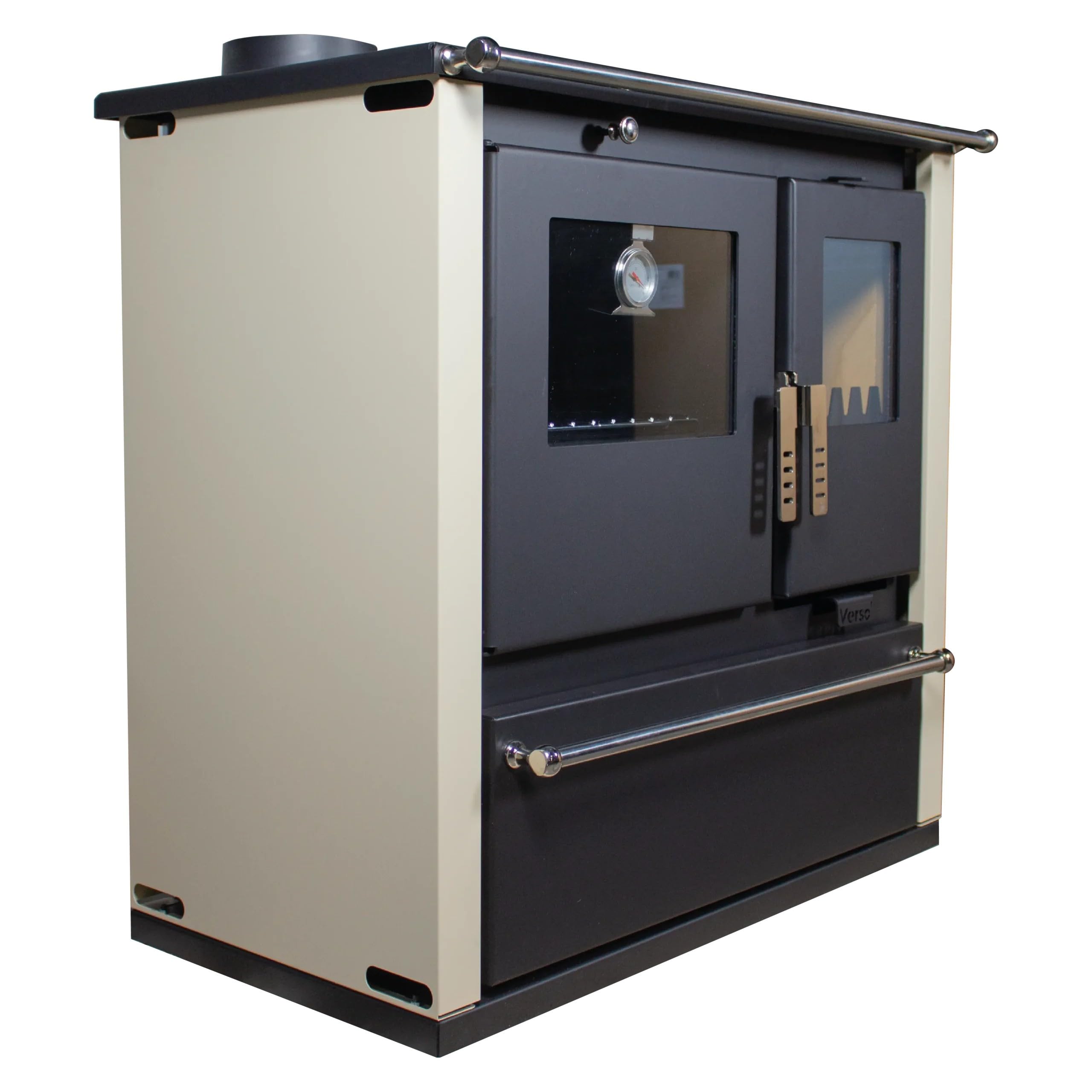 ЕЕК А+ Verso CS Plus Küchenofen Kaminofen Holzherd Links 7.7 kW - Ivory