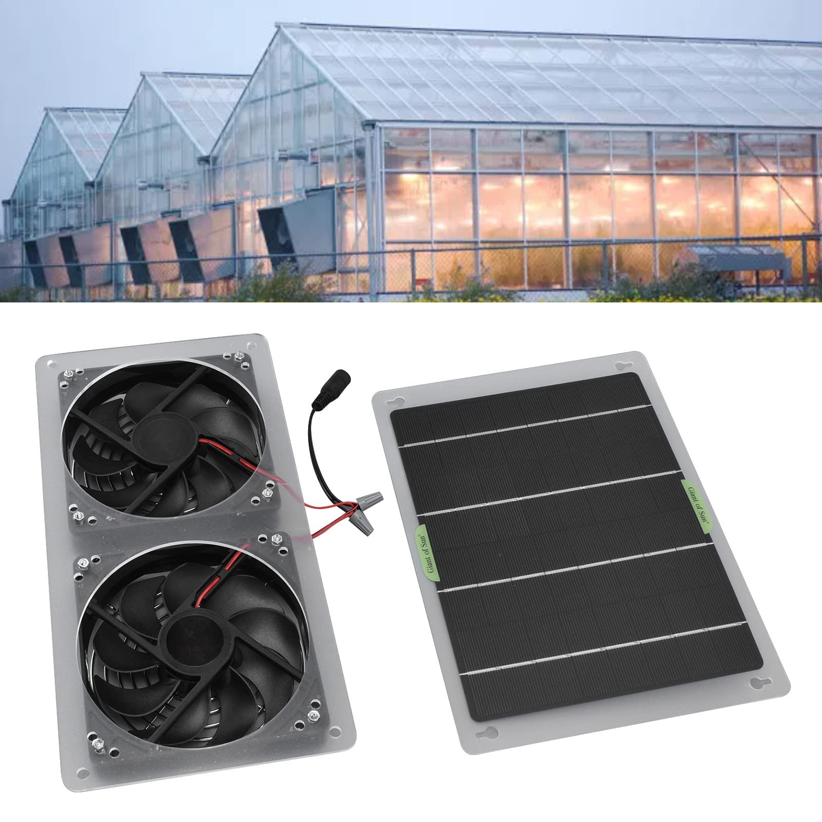 Kit Ventilateur Solaire 100W, Poulailler Extraction
