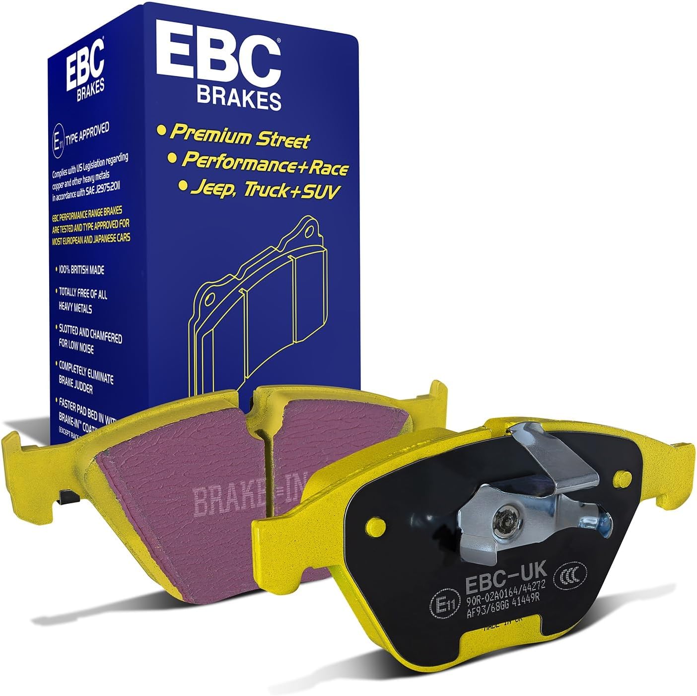 EBC Brakes Yellowstuff 4000 Series Street DP41449R to Fit BMW