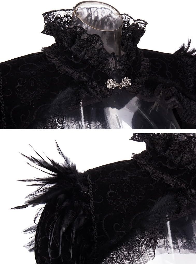 Alivila.Y Fashion Corset Womens Feather Steampunk Jacket Retro Bolero Vintage Shrug