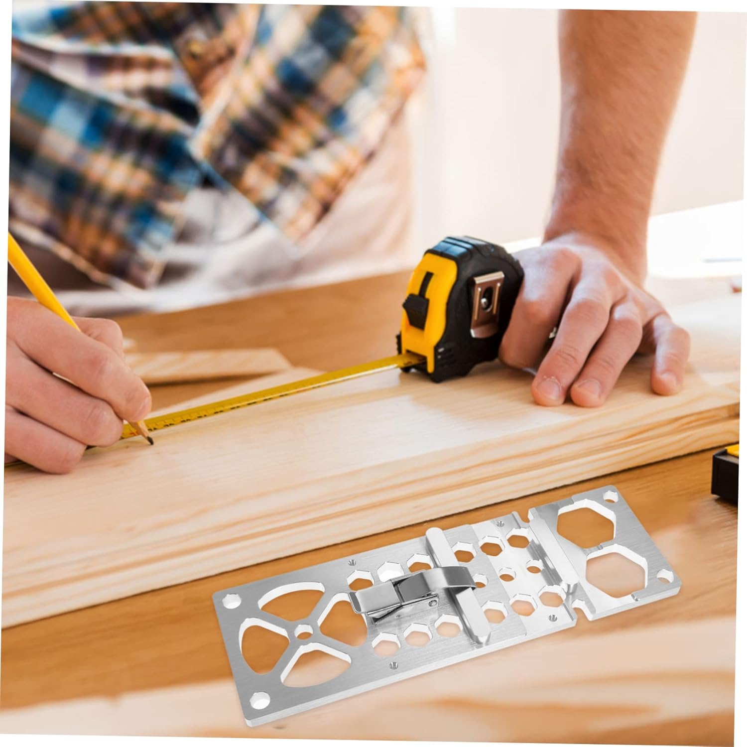 POPETPOP Right Angle Circular Saw Guide Track Saw for and Cnc Milled Aluminum Alloy Compatible with Electric Circular Saws for Engraving