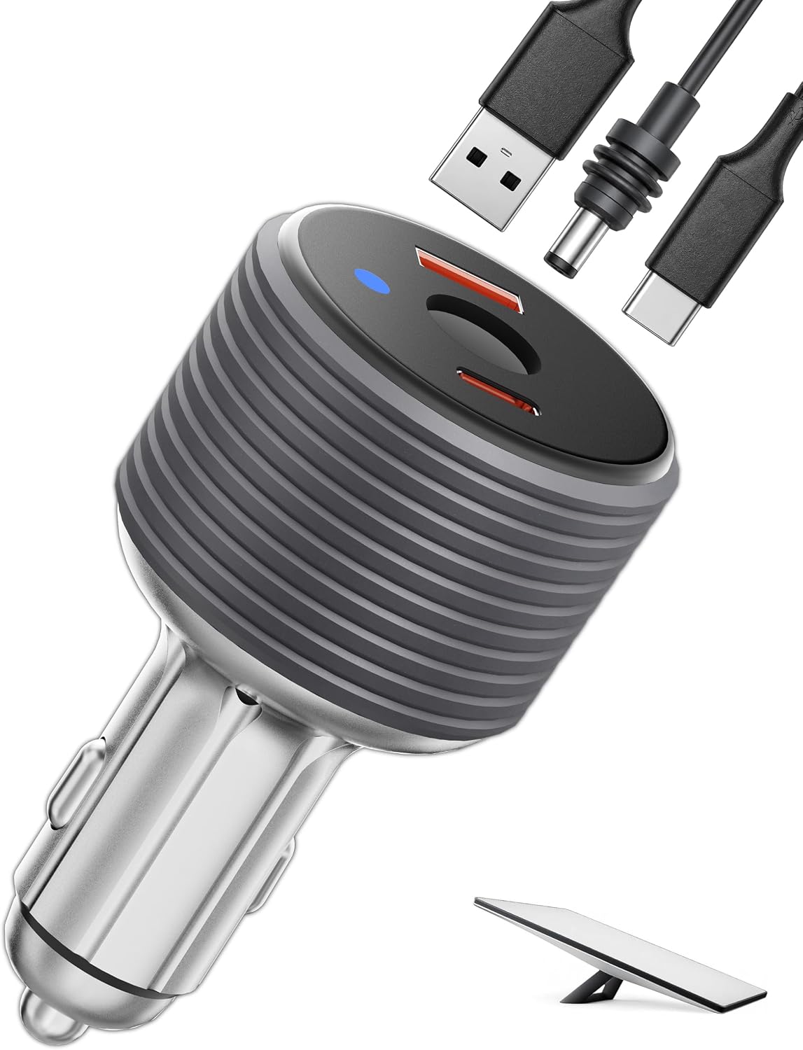 72W Max Stable Voltage Boost Starlink Mini Car Adapter, 3-in-1 Car Charger