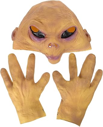 Realistic Scary for Adults with Gloves, Lightweight Halloween Masquerade Party Accessory, for Cosplay and Unique Photo Taking