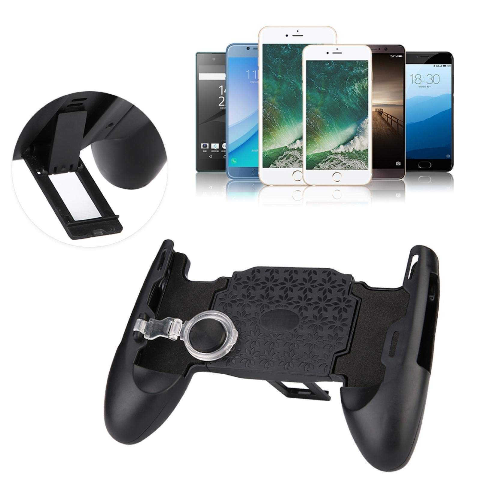 VBESTLIFE Supporto per gamepad universale portatile 3 in 1 per telefono cellulare Controller per gamepad telescopico per tutti gli smartphone touch screen da 4,5-6,5 pollici