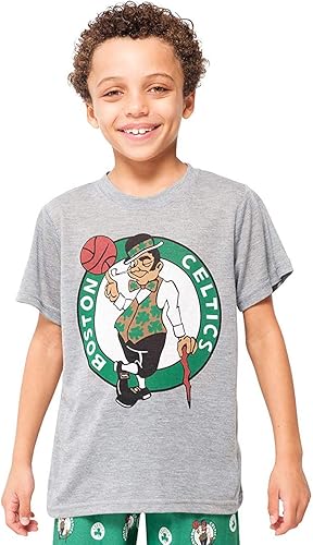 Miniatura 2 de Ultra Game Conjunto de pijama oficial de la NBA de 2 piezas con camiseta y pantalones de descanso para jóvenes