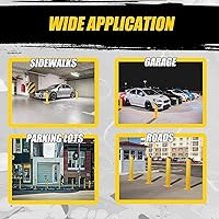 Vista 6 de Towallmark - Bolardo de seguridad, 4 paquetes de poste de bolardo de 48 pulgadas de altura, 4.5 pulgadas de diámetro, poste de bolardo de acero