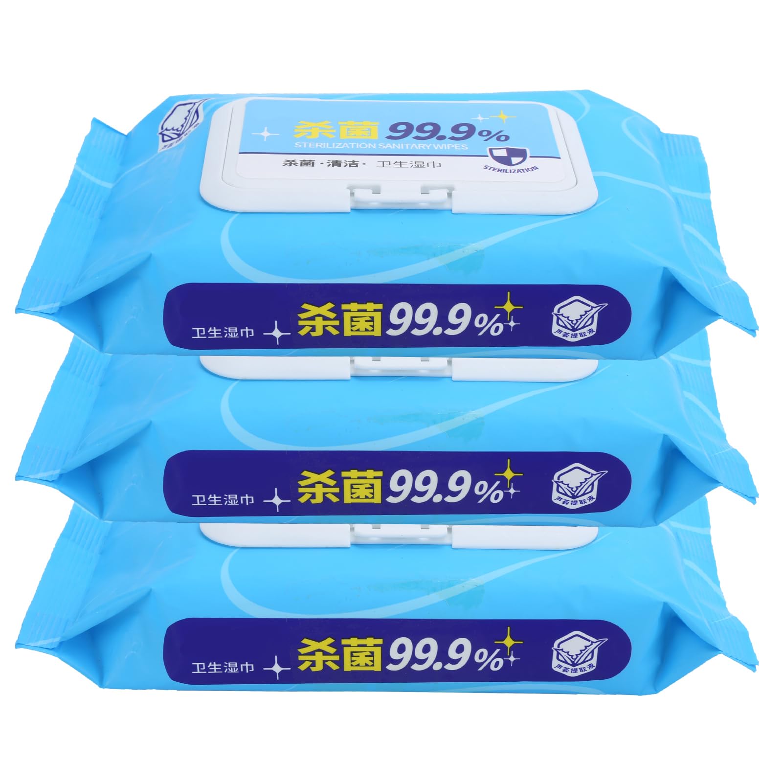 Salviette umidificate 3 sacchetti Salviette detergenti delicate Delicate sulla pelle Nessuna irritazione per le Pelle del viso Adulti Studenti Tasso di pulizia non tessuto del