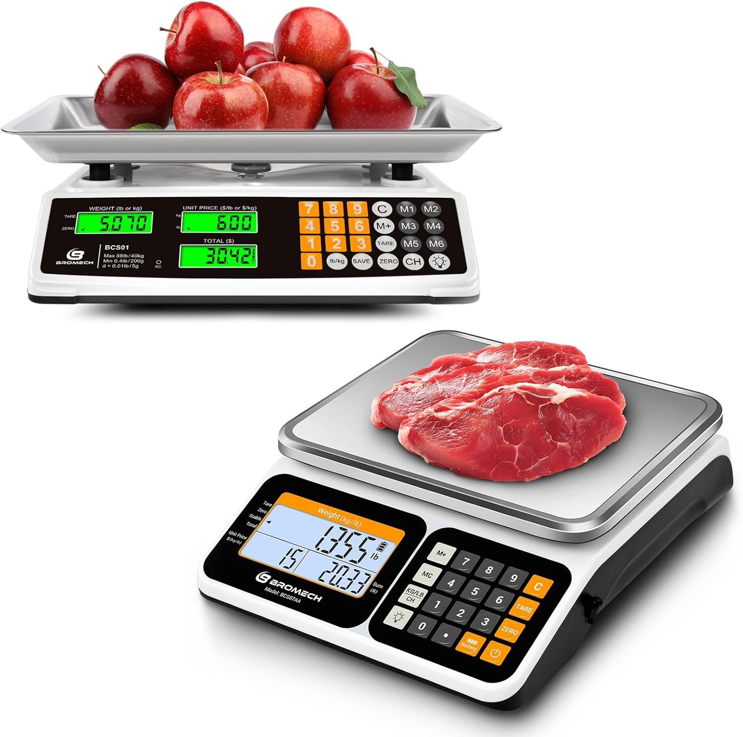 Price Computing Scale Bundle with BROMECH Commercial Kitchen Scale