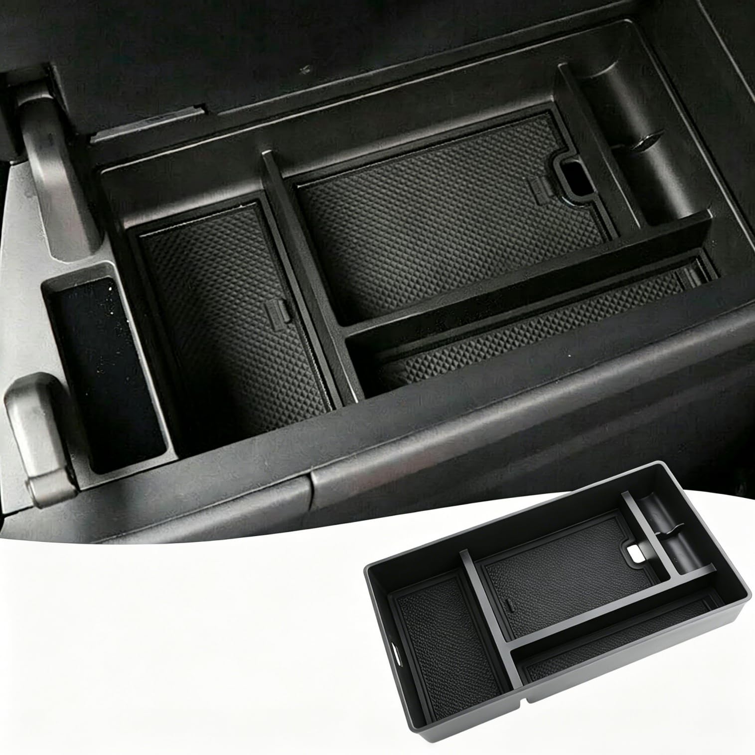 NFSpeeding Fit for Center Console Organizer 2023 2022 Lexus NX NX 250/NX 350/NX 350h/NX 450h+ Accessories Armrest Box Secondary Storage Box Insert Tray Center Organizer Console