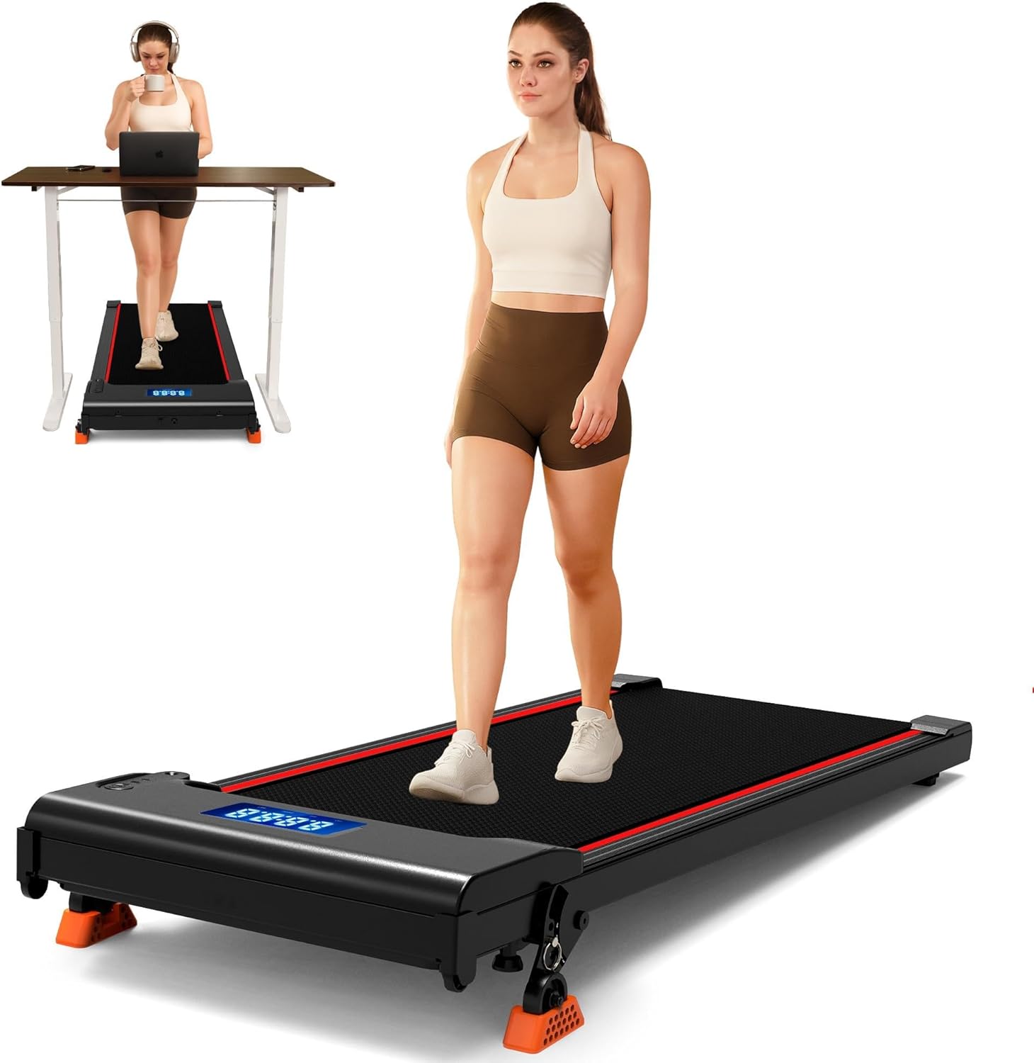 Caminadora Eléctrica Plegable Portátil Compacta para Espacios Pequeños