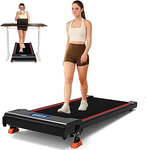 NeoSilent Walking Pad with Incline Under Desk Treadmill 4 Level 9% and BLDC Core, Extra-Large Belt, App and Remote Control, Compact Mini Treadmills for Home Office Small Space