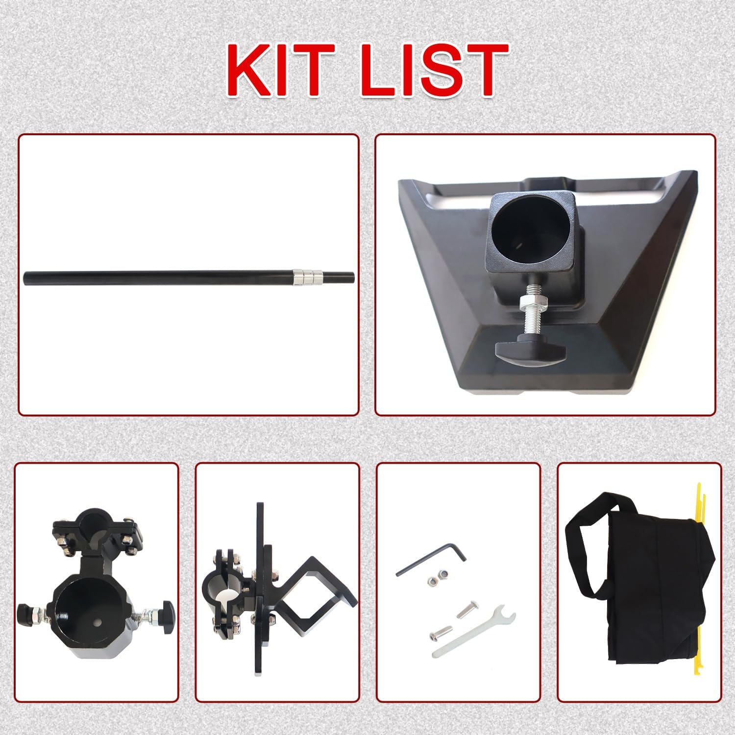 Starlink Gen 3 RV Telescopic Pole 10FT with Starlink (GEN 3 / V3) Pipe Adapter and RV Ladder Mounting Bracket Kit Fits for 1 Inch Round Ladder Rails