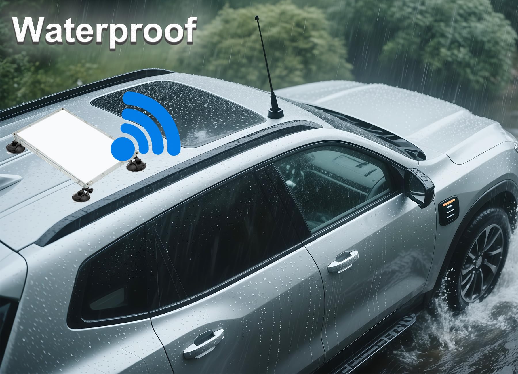 Coche Ventosa Soporte Compatible con Starlink Mini,Fuerte Succión Protector Montaje Caja para Coche Techos Solares o Salpicadero Windows RV, Camiones, Barcos Segura y a Prueba De Vibraciones
