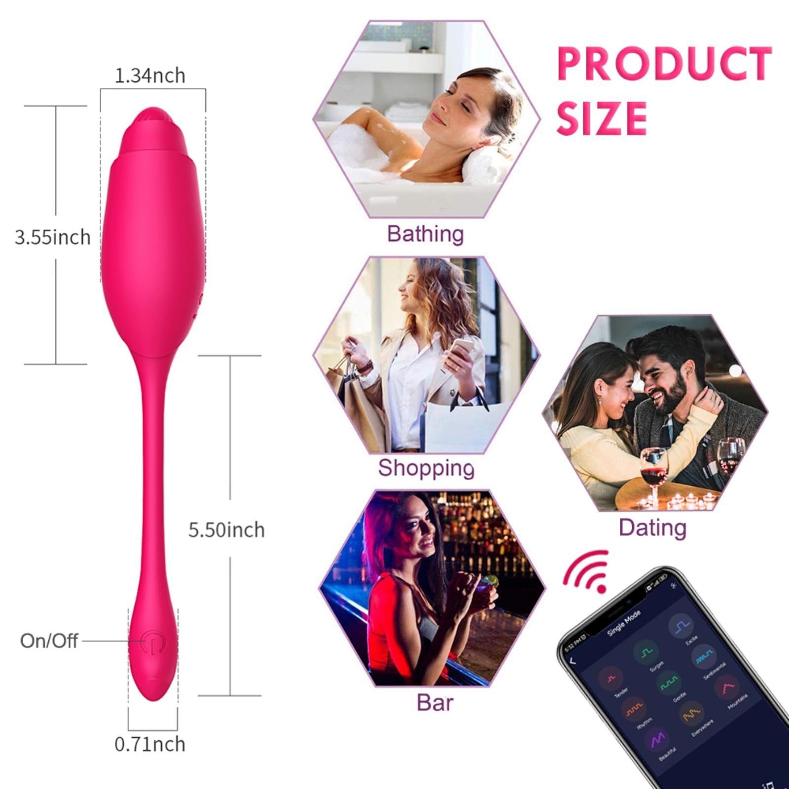 Vibratore Vibratore a punto G, vibratore a dildo, per donne, con telecomando, indossa uova vibranti, clitoride, mutandine, giocattoli sessuali, per adulti