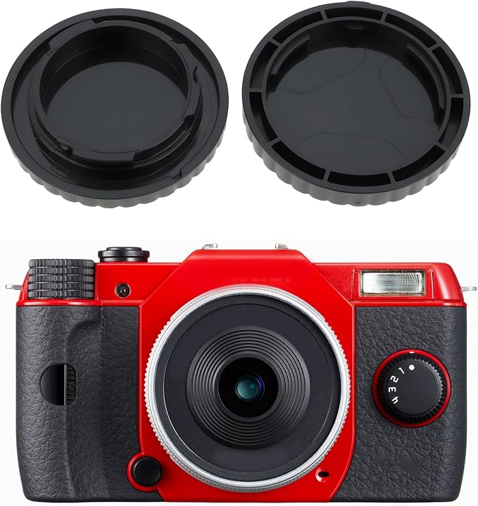 Set de 4 tapas traseras y cubiertas para cuerpo de cámara compatibles con Pentax Q miniatura 2