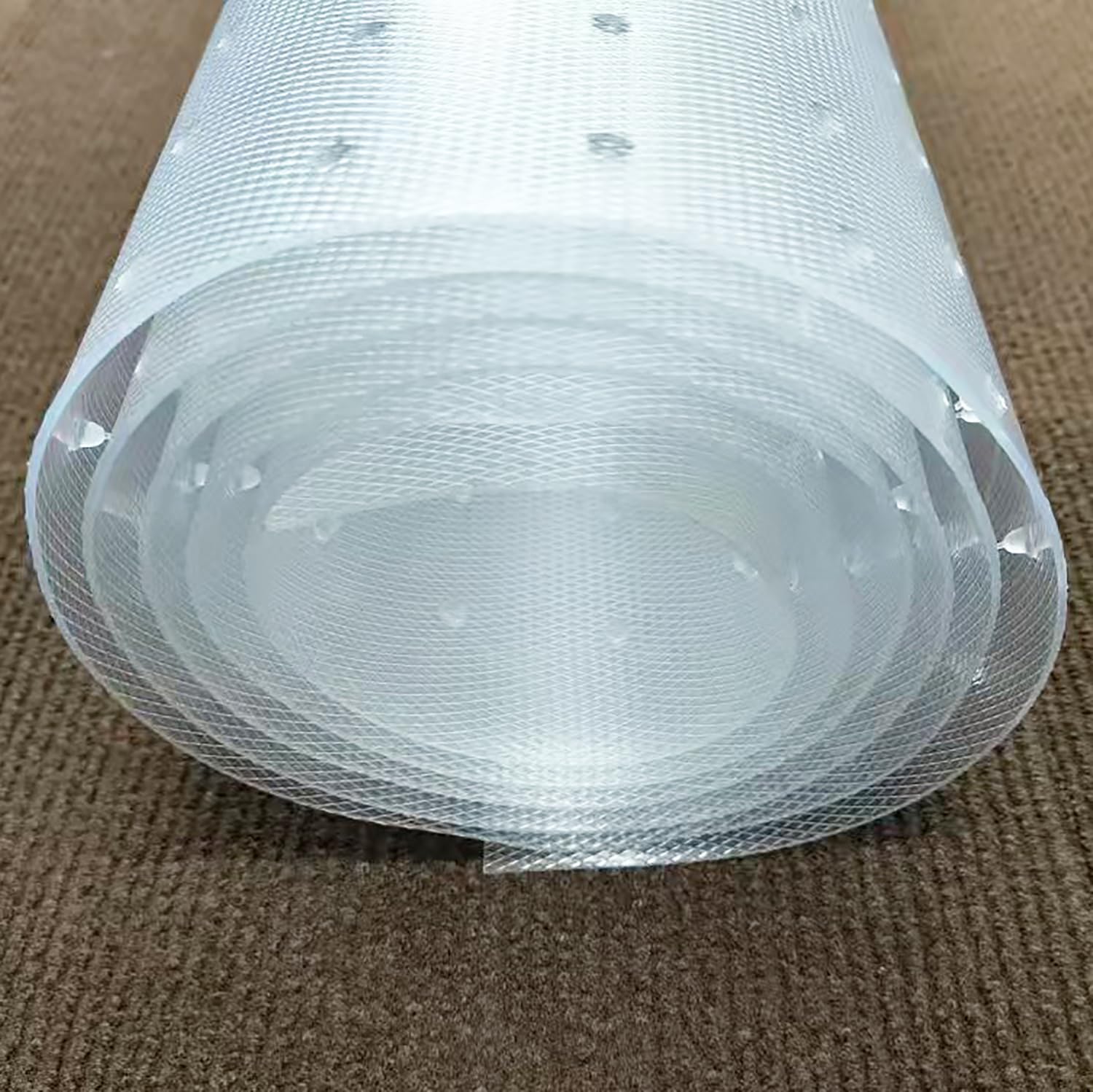 Plastic Carpet Runner with Spikes 24in x 6ft Non-Slip Plastic Rug Protector for Hallway Doorway or High Traffic Areas Vinyl Carpet Protector Floor Runners 0.05 Inch Thick Keep in Place New Upgraded 2' x 6' (Rectangular)