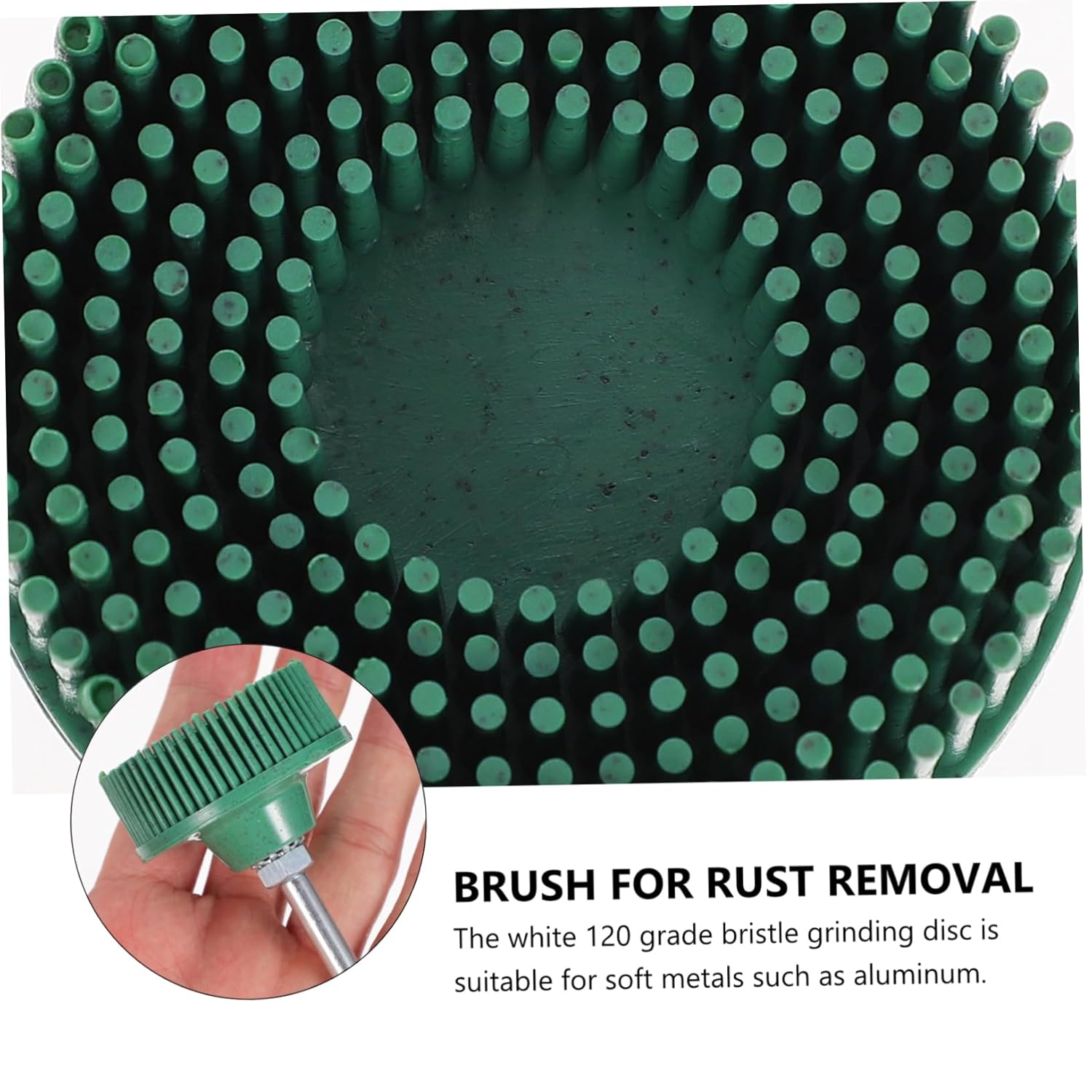 Luxshiny 6pcs Abrasive Bristle Disc Polishing Wheels for Removal Compatible Power Drills for Finishing Grinding Deburring